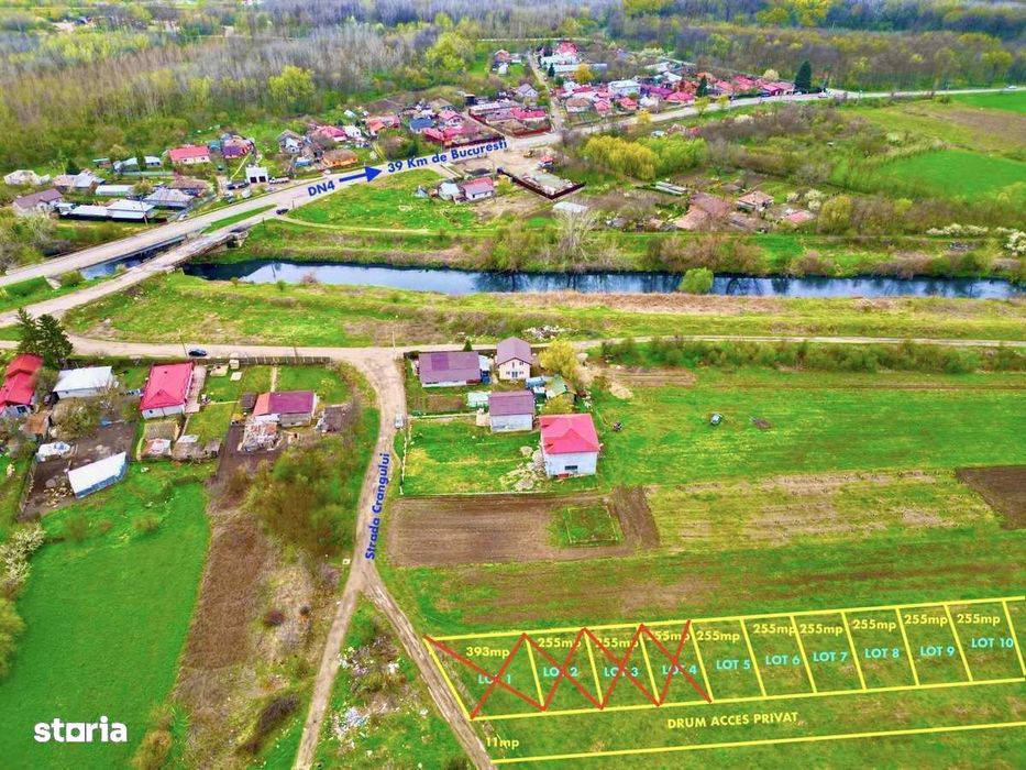 SUPEROCAZIE! Loturi casa, lângă vile, Budești, 25min București