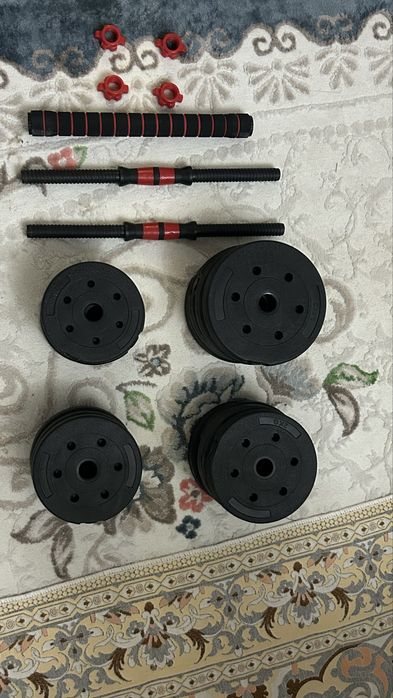 Гантель 30 кг 2в1