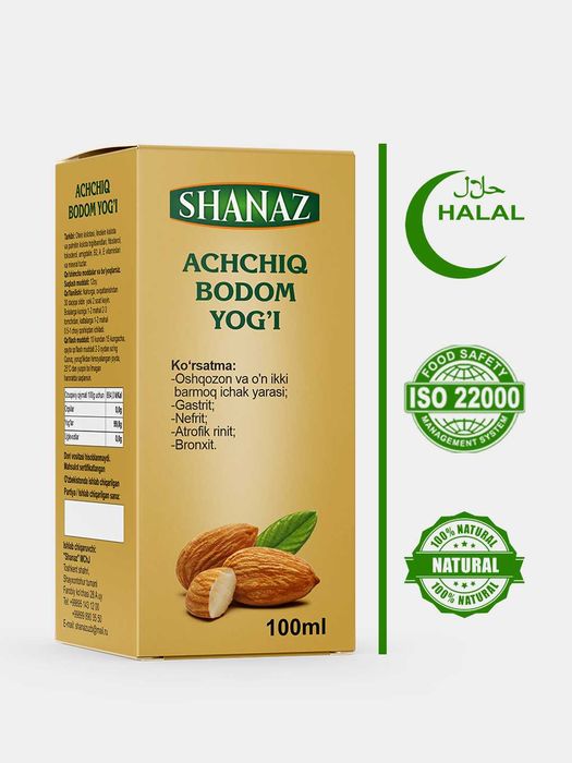 Аччиқ бодом ёғи  (Масло Горького миндаля )  ООО "ШАНАЗ"