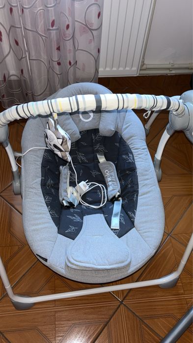 Balansoar pentru copii Lionelo - Ruben, electric - Grey Graphite