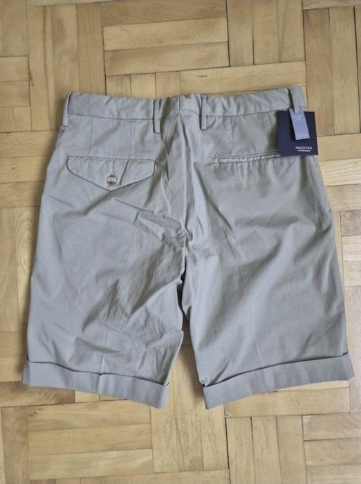 Pantaloni scurți lux bărbați, Incotex, Bumbac Royal Batavia - 46/ XS