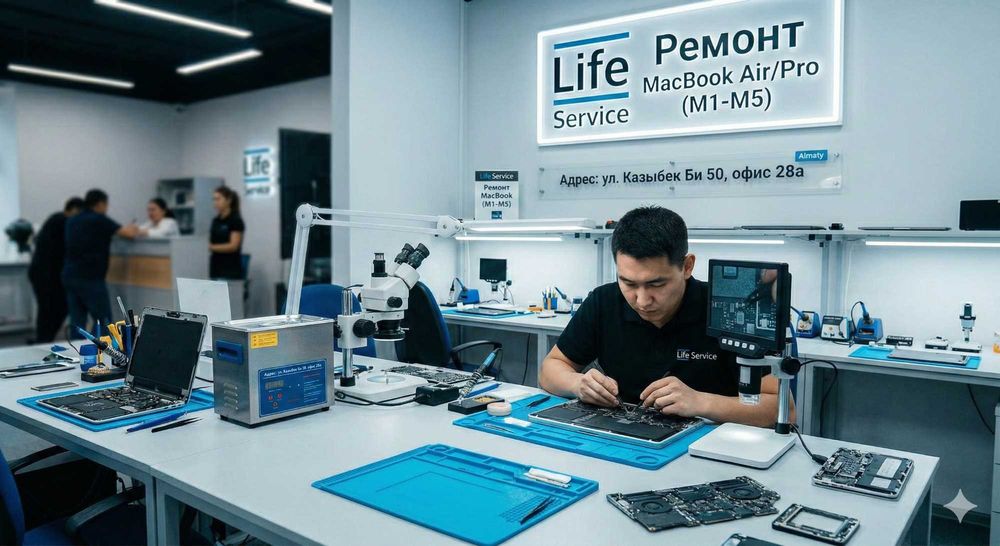Ремонт MacBook Air / Pro (M1, M2, M3, M4, M5) | Гарантия