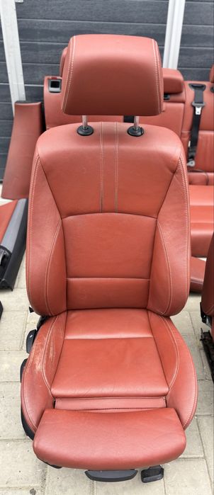 Scaune interior recaro piele rosu rosie full incalzire fata si spate Bmw X3 X4 F25 F26   #14