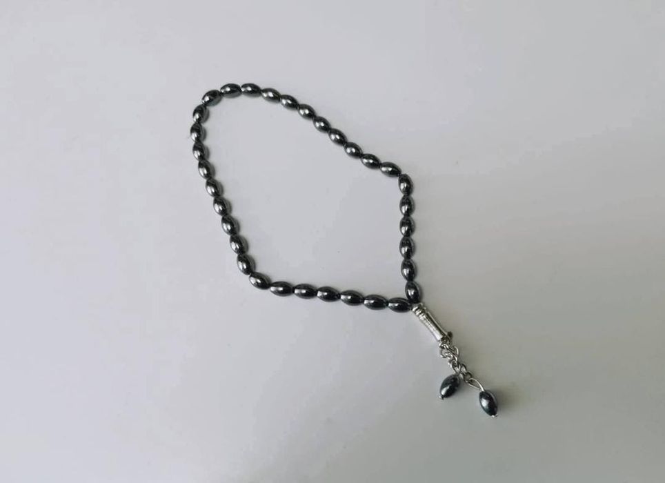 Rozariu (Tasbih) cu margele de hematit natural