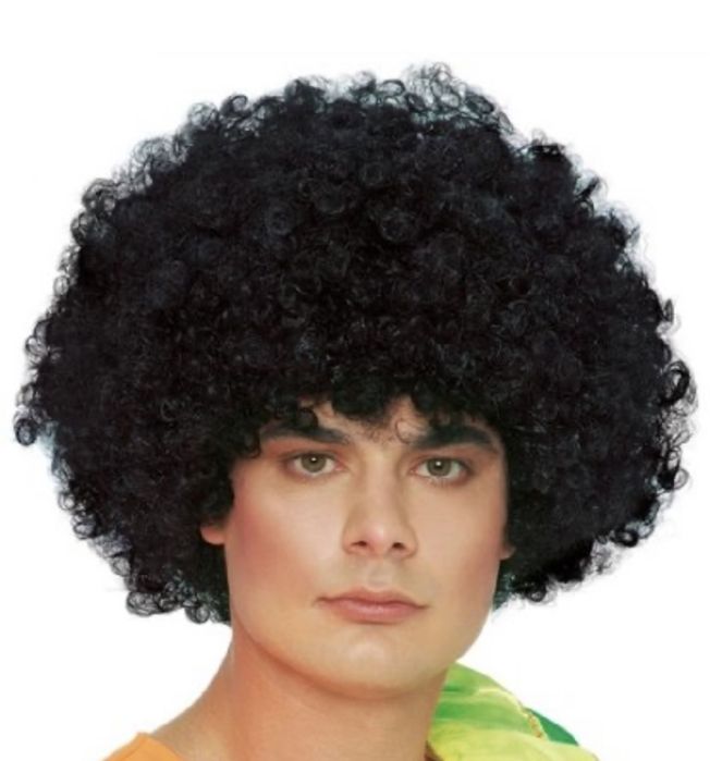 Карнавальный парик кудрявый, черный