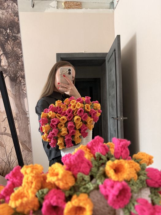 Плед букет/подарок на 8 марта