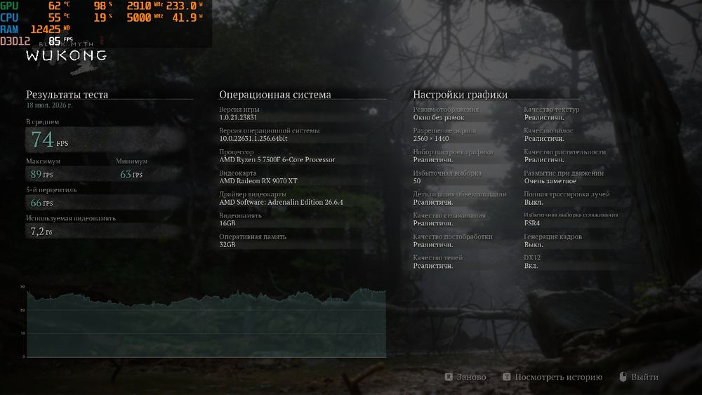 Мощный игровой ПК на 7500F 9070xt
