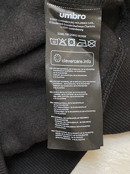 Hanorac cu glugă și fermoar bărbați Umbro, M