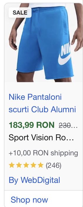 Pantaloni scurti Nike