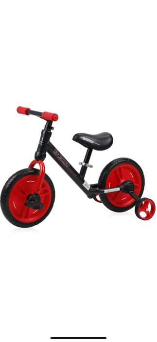 Детски велосипед 2 in 1 - Energy, black & red