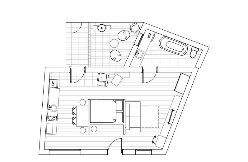 Apartament cu 1 camera de vanzare - zona centrala, Parcul Feroviarilor