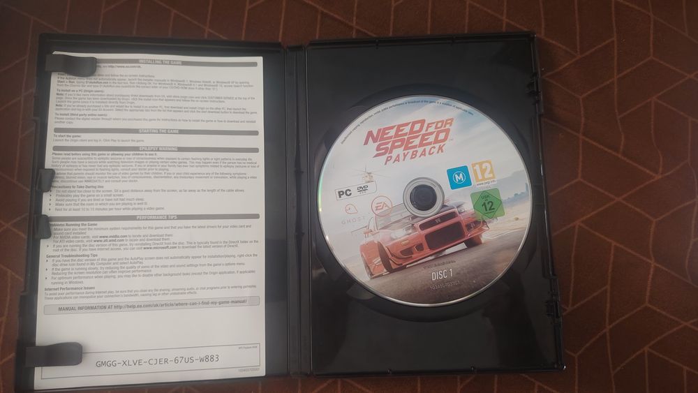 DVD PC Fifa 17 si NFS Payback