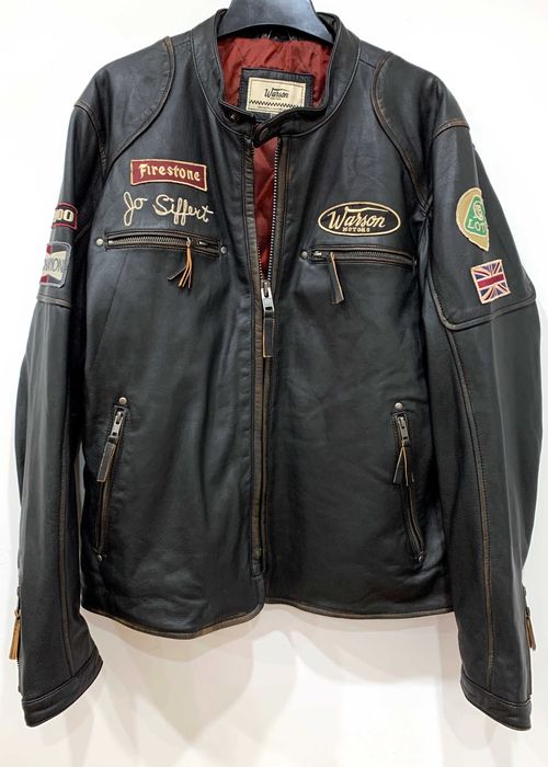 Jacheta Warson Motors Classic Driver Jo Siffert din piele de capra