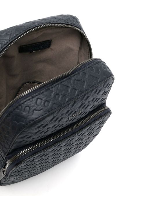 Рюкзак BOSS кожаный с монограммой