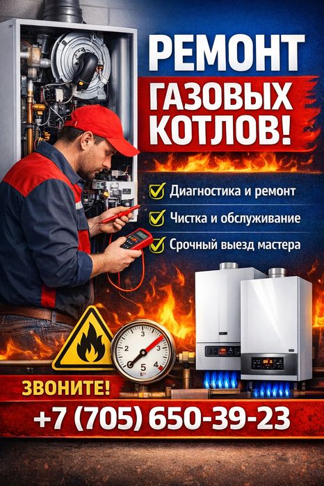 Ремонт газовых котлов установка чистка профилактика диагностика