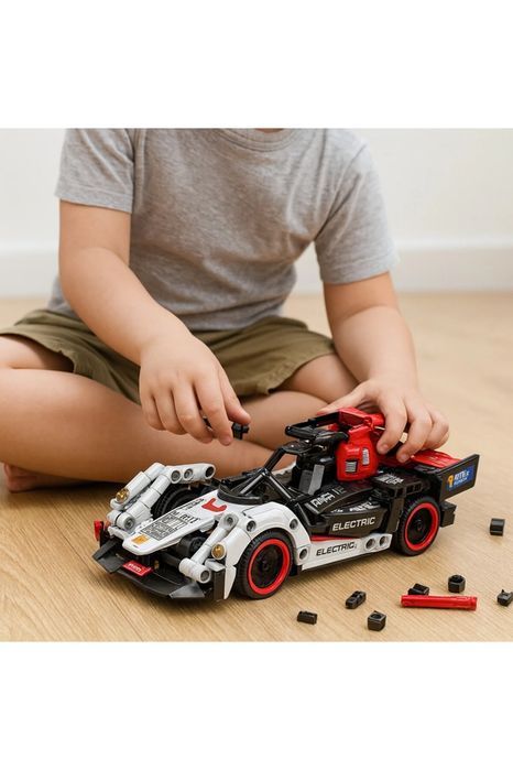 Macheta tip Lego DIY masina curse pullback – 486 piese Building Block