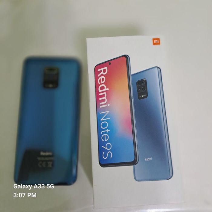 Redmi note 9s, Blue, 128 gb hotira.
