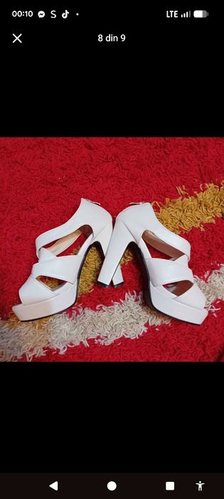 Sandale dama cu platforma și toc gros