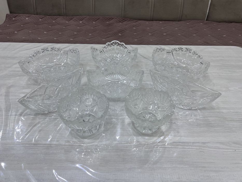 Идишлар посуда-Хрусталь, чойнак, коса, пиёла