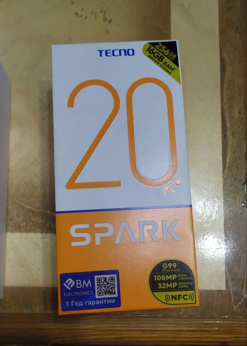 Техно Спарк 20про 1 год гарантия