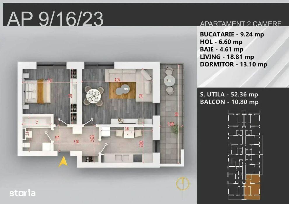Apartament 2 camere decomandat complex nou Pallady Nicolae Teclu - View 5