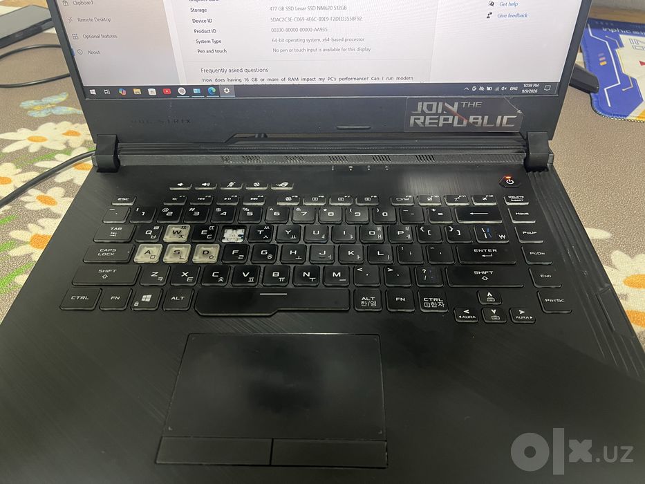Asus Rog strix g531