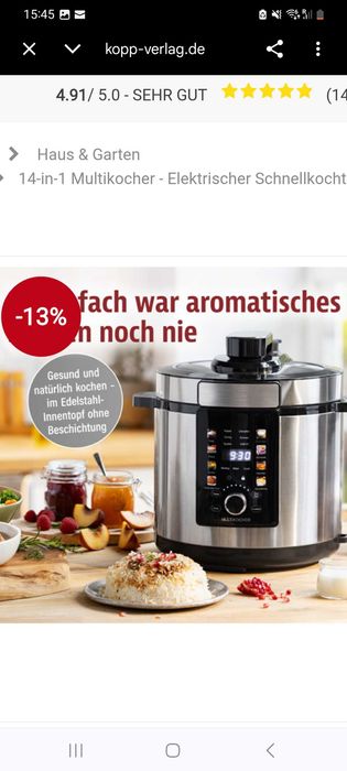 Oala sub presiune multifuncționala 14 in 1