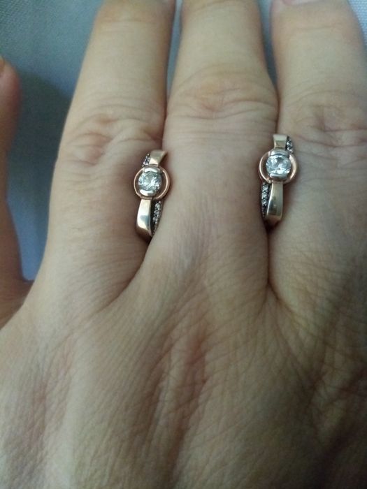 Серебрянные серьги 925 пробы в позолоте