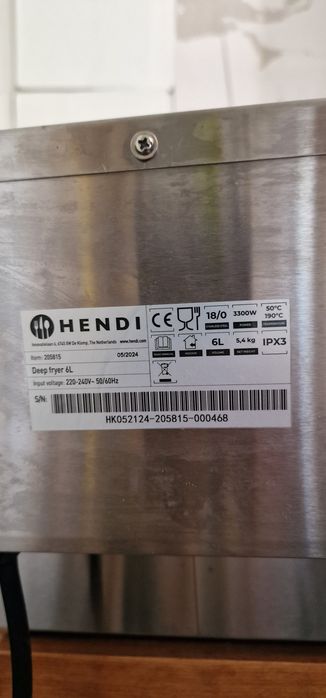 Friteuza Hendi deep fryer 6 l