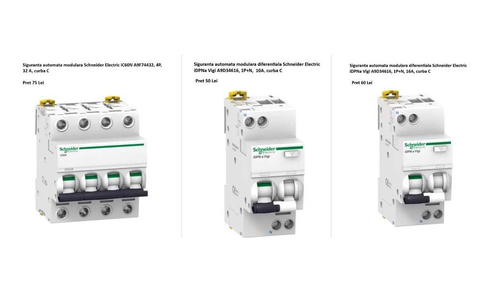 Siguranta automata modulara Schneider Electric 32A 16A 10A