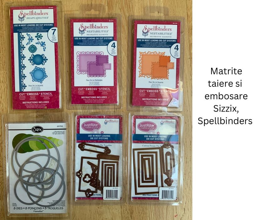 Presa si matrite taiere si embosare Sizzix Big Shot si Cuttlebug