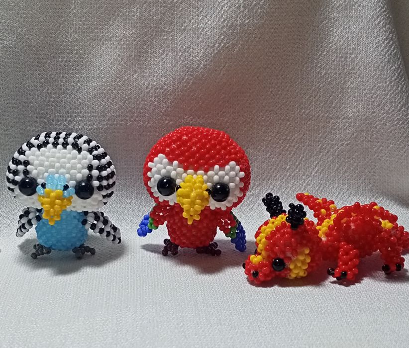 Бисер, плетение, ручная работа.