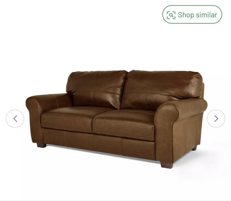 Canapea din piele cu 3 locuri Argos Home Salisbury -