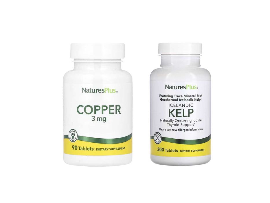 NaturesPlus Natures Plus Copper Icelandic Kelp Медь Йод