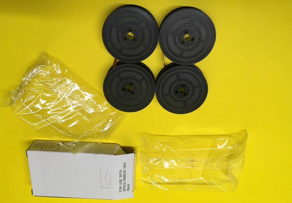 Мастилена лента ролка за пишеща машина универсална черно,черно червено