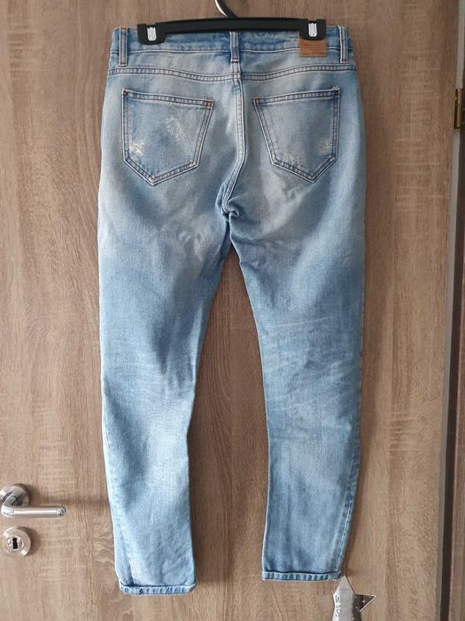 ZARA blugi rupti boyfriend, marimea XS