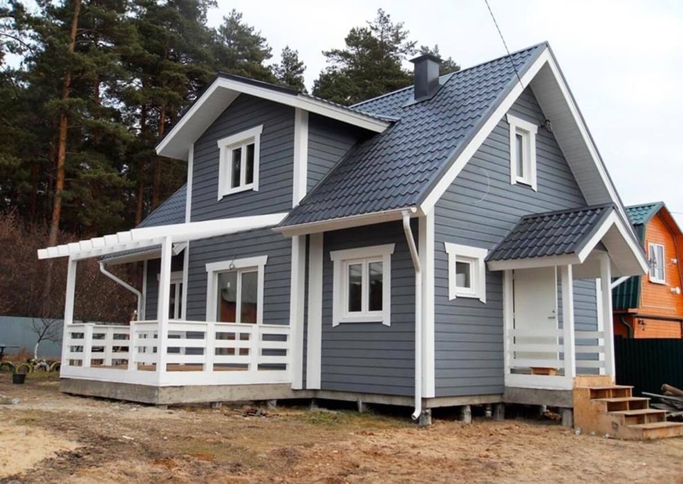 Пиломатериалы для каркасных домов и дач. Имитация бруса, Лунный паз