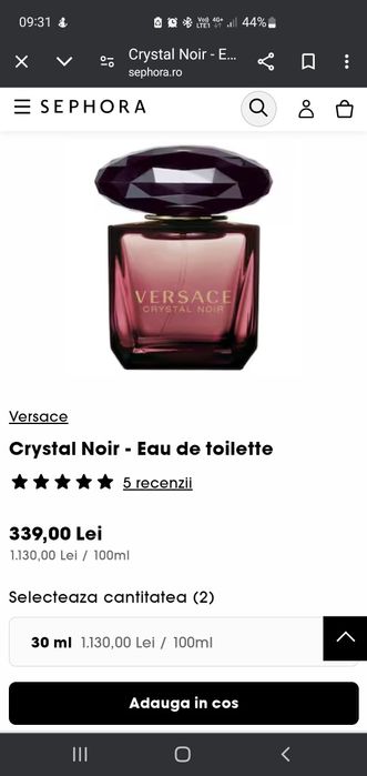 Versace Crystal Noir