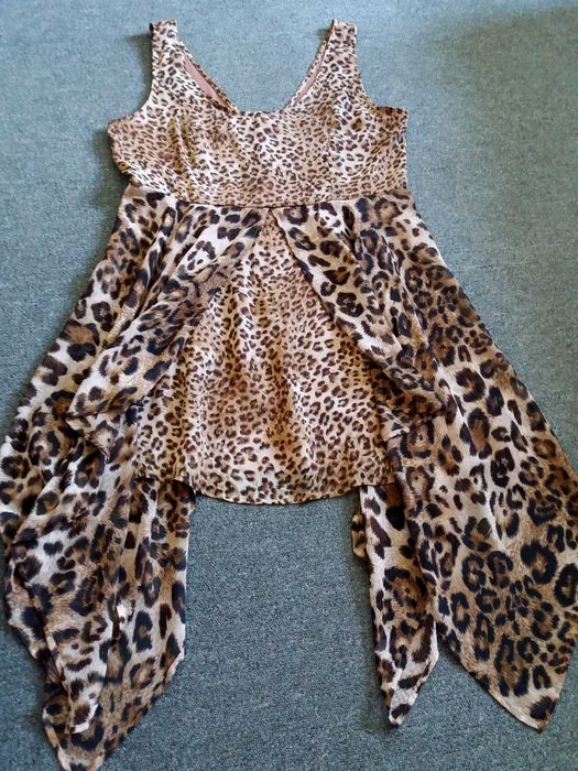 Леопардова и лилава туники М - 9 лв