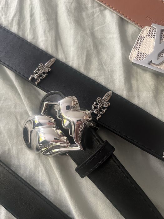 Curele designer (amiri, chrome hearts x rolling stones, Louis Vuitton LV, Chrome hearts