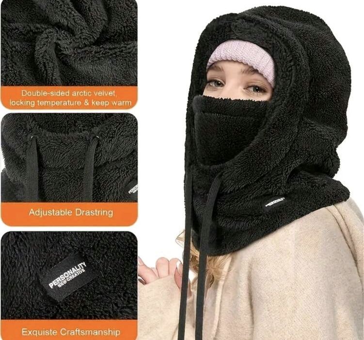 Дамски зимни плюшени шапки