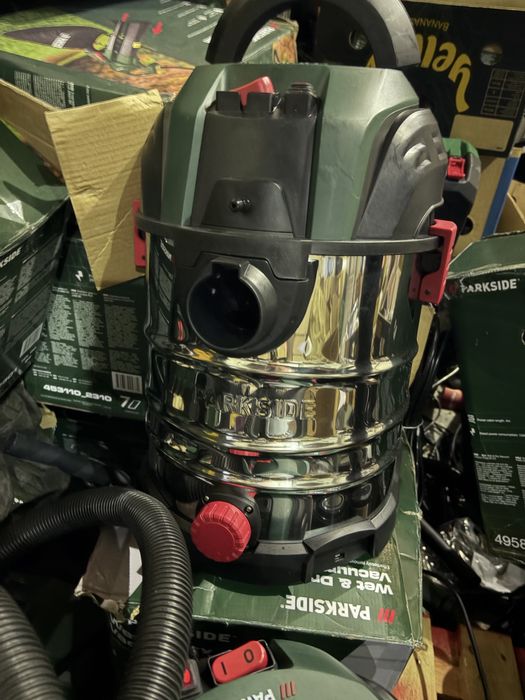 Aspirator Parkside umed/uscat – rezervor inox