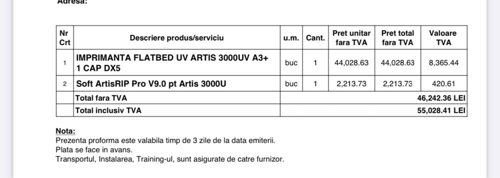 Imprimanta Uv Artisjet