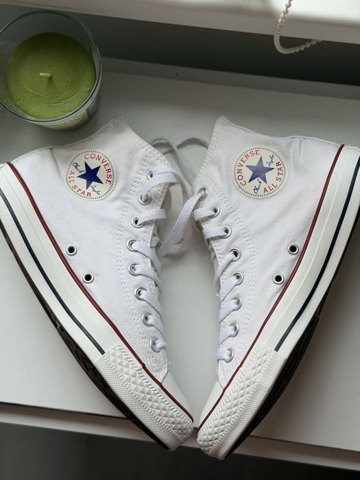 Teniși Converse Chuck Taylor All Star High – Albi – Mărimea 39.5
