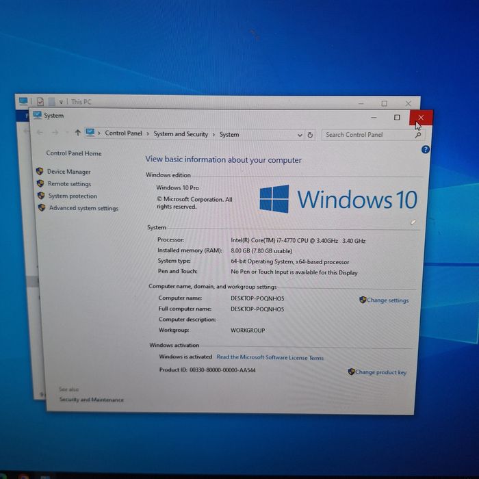 Компютър Леново I7 - 4770 / 120gb ssd / 8gb ram