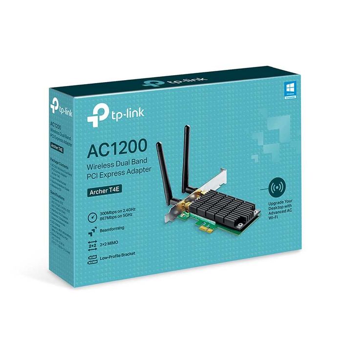 NET TP-Link Archer T4E/AC1200 Dual Band Wi-Fi PCI Express адаптер