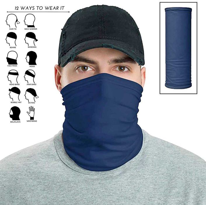12 в 1! Маска за лице Бандана / Шал / Кърпа / Шапка 8 ЦВЯТА.