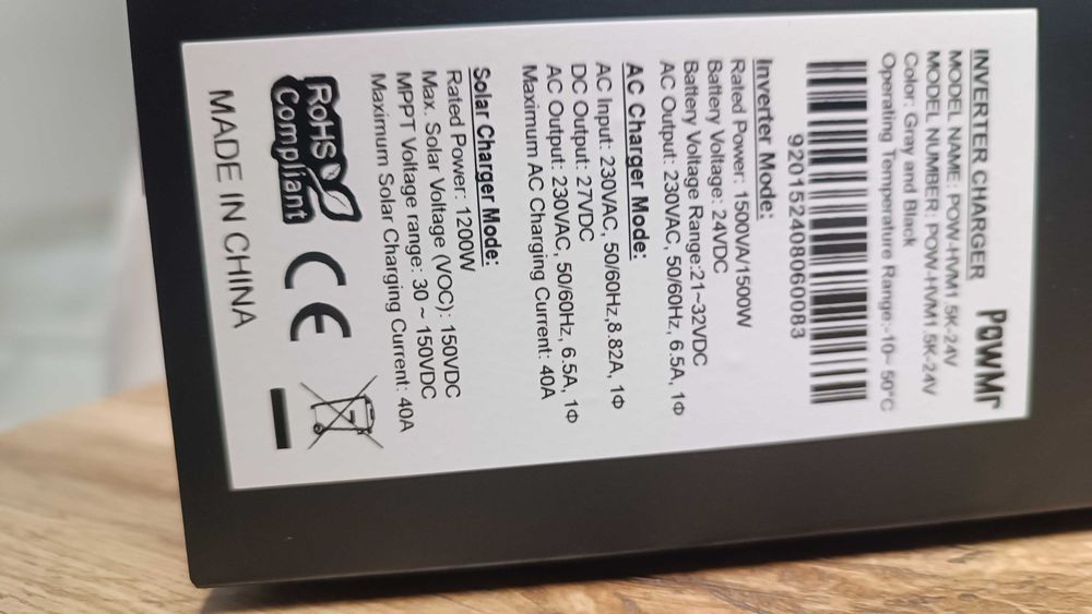 Invertor cu unda sinusoidala pura 1.5 kw de 24V