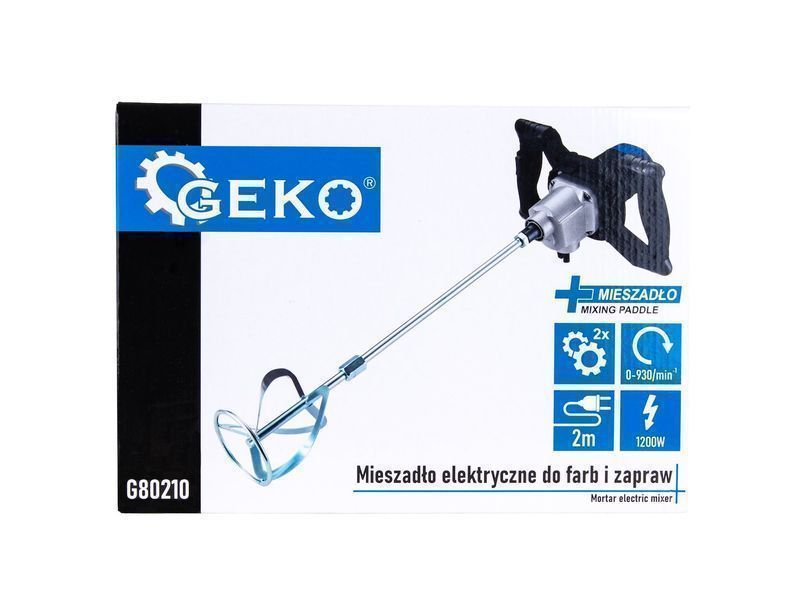 Електрически миксер 1200w 2 скорости m14 за бои и хоросани - geko