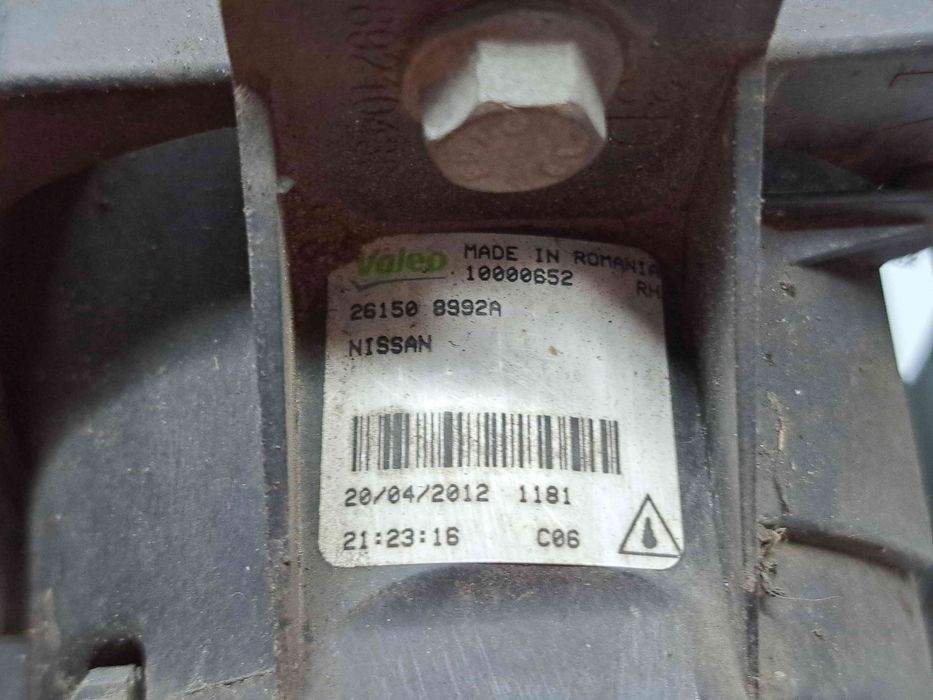 Proiector ceata dreapta Nissan Qashqai [Fabr 2007-2014] Facelift 2615